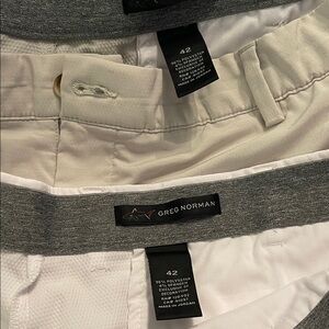 Greg Norman Collection White Athletic Shorts